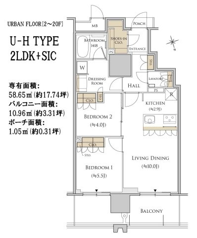 MJR熊本ゲートタワーの間取り
