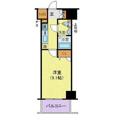ジェノヴィア新宿グリーンヴェールの間取り