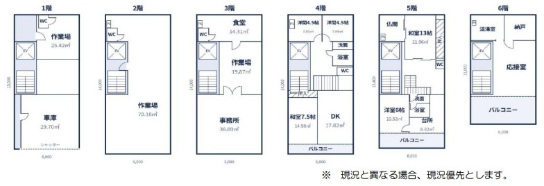 台東区千束３丁目のビルの間取り