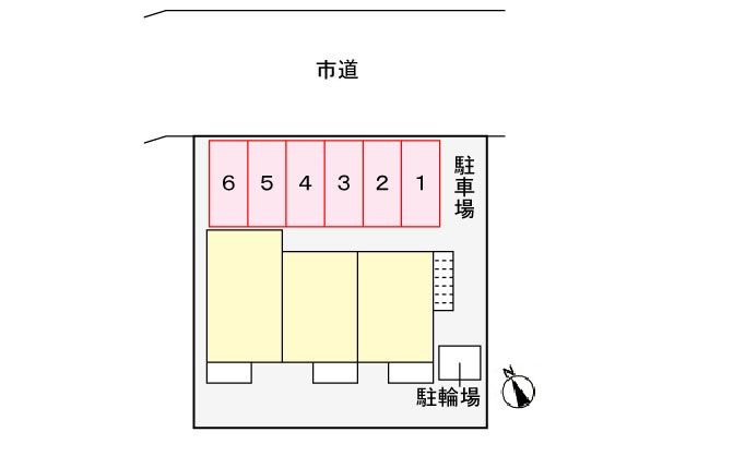 ウィージュの駐車場