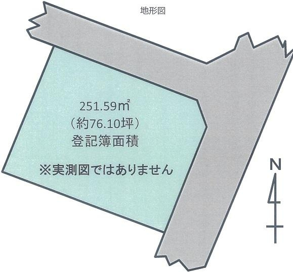 栃木市片柳町2丁目　売土地　76.1坪の土地図