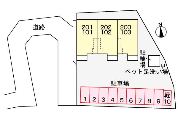 パーク　ビュー　ミヨシ　　刈谷市近郊の賃貸はクラスホーム刈谷店の駐車場