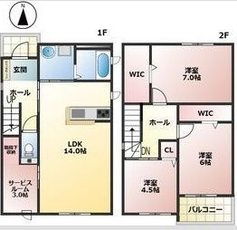 【間取り】 | 熱田区中出町2-35KODATEXⅤ-B