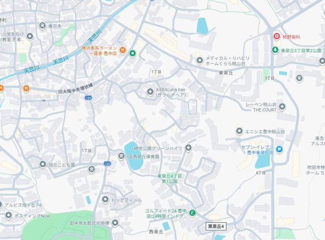 豊中市東泉丘　第2期　新築一戸建ての地図
