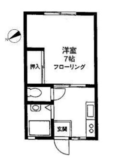 【間取り】 | たがいぼりハイツ | 間取りです。