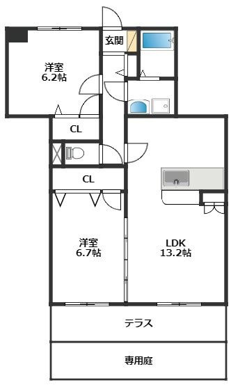 那珂川市道善２丁目の賃貸マンション