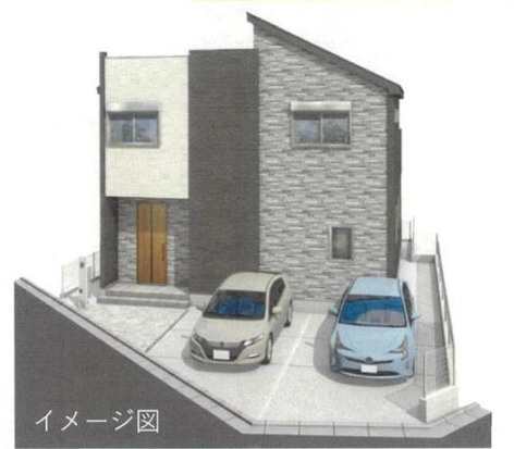 藤沢市西俣野　新築戸建　全1棟の外観パース