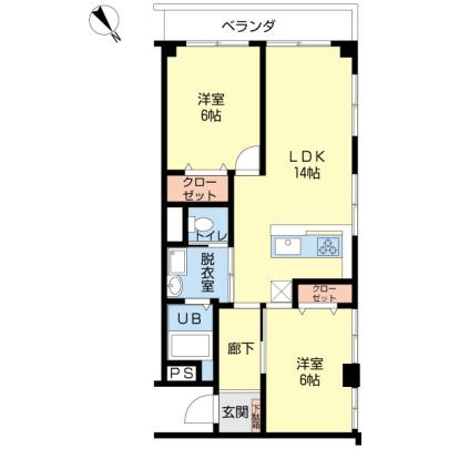 シャトー富士の間取り