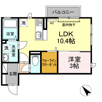 【間取り】 | ブルーム ローズ B棟