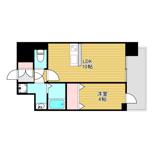 プレサンス新大阪イオリアの間取り