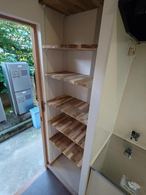 コーポ豊の収納|こまごまとしたものを収納できそうですね