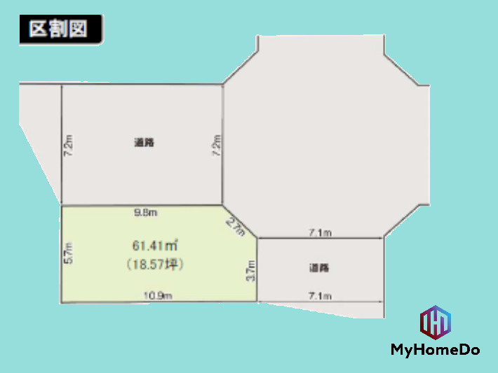 北区田幡　1期の土地図