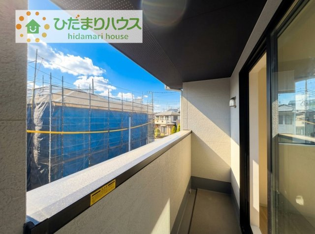 【バルコニー】 | 取手市井野8期　新築戸建　1号棟 | あたたかな光が差し込む、南向きのバルコニー(#^^#)
