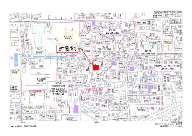 REGALEST 下伊福本町IVの地図