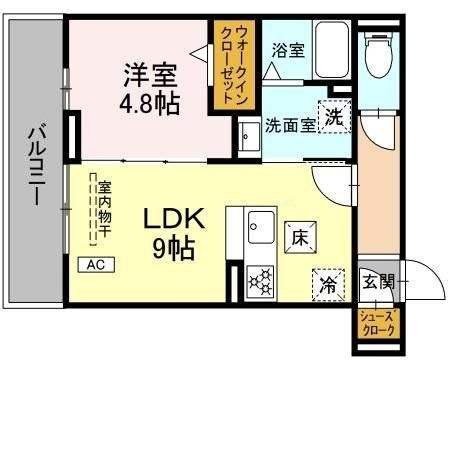 D Paina 中丸子の間取り|間取りです。