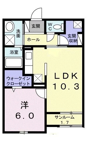 リバープレッソⅡの間取り