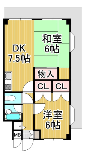 【間取り】 | サンライズⅢ