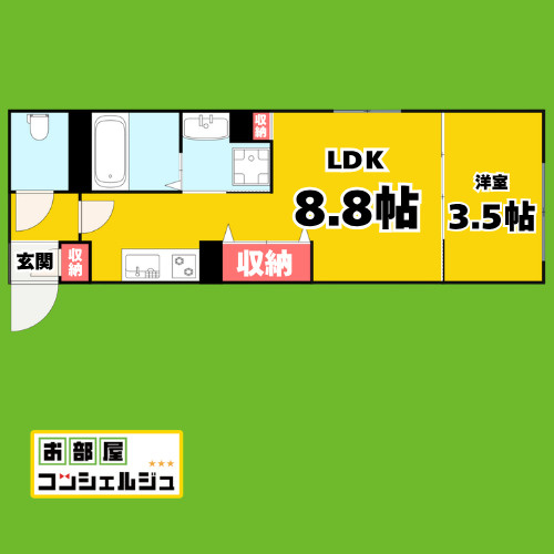 LUORE名古屋駅NORTHの間取り