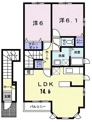 サンレミ　　　刈谷市の賃貸ならクラスホーム刈谷店の間取り