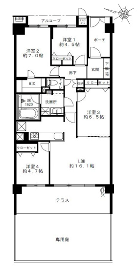 【間取り】 | ジェイパーク横浜矢向