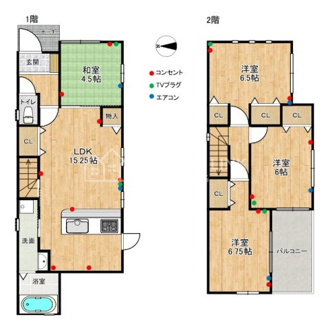藤井寺市大井5丁目戸建の間取り