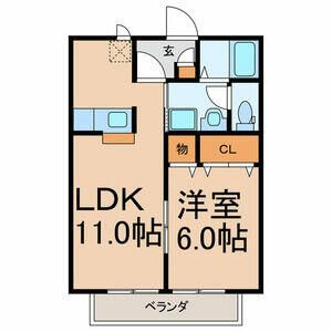 シャンスの間取り|間取りです。