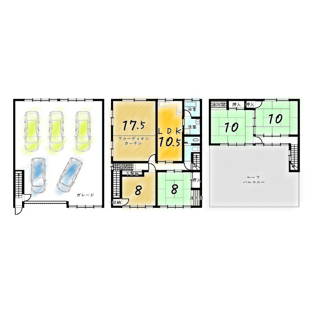 八条源町の間取り