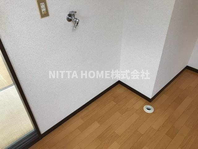 パークハイツ天道田の洗面所|室内洗濯機置き場も完備◎
