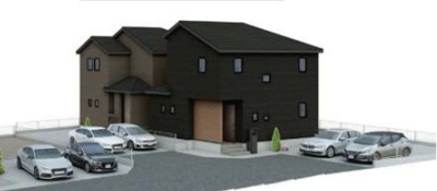 【外観パース】 | 潮来市日の出５丁目2号棟 | 即日のご見学も可能です。お気軽に0476-37-3888までお問合せ下さい。