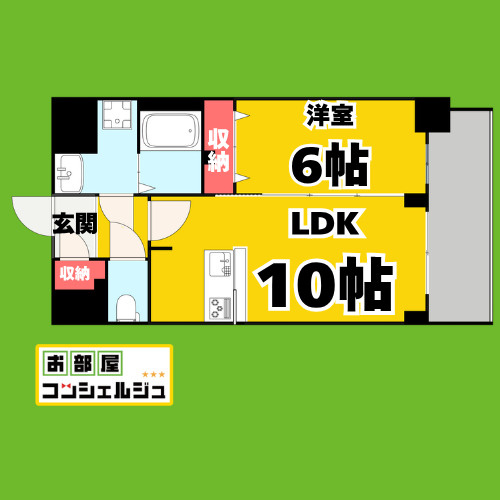 RICHED’OR古出来(旧S-RESIDENCE古出来一丁目)の間取り