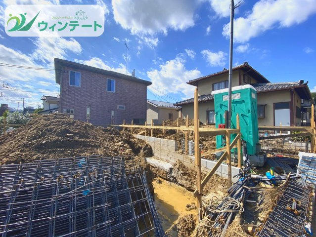 取手市新町第14　新築戸建　2号棟の外観|現在建築中です！お近くの同仕様内観の物件も見れますのでお気軽にお問い合わせください！