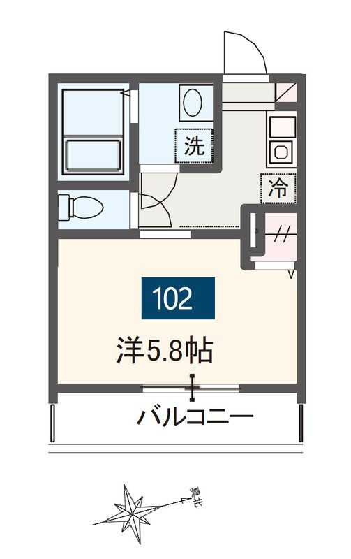 MELDIA稲城の間取り