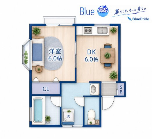 【間取り】 | コーポ東逗