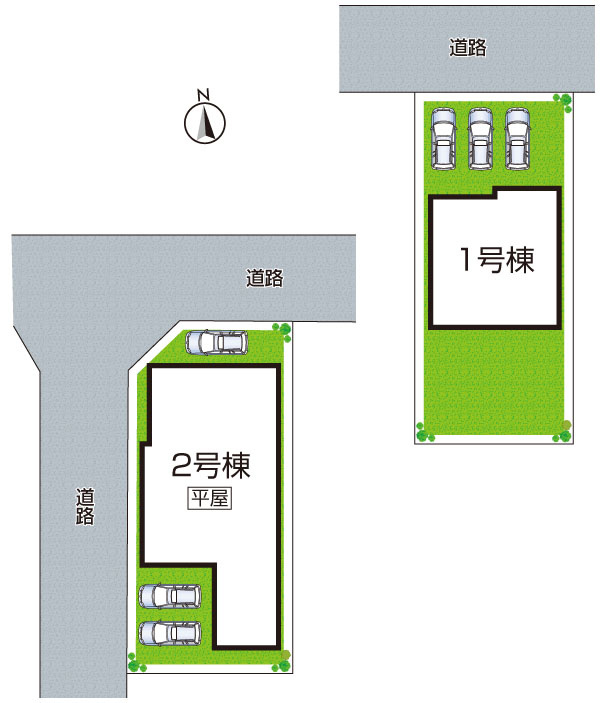 小野市神明町　新築一戸建ての区画図|全2区画