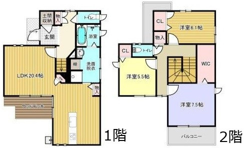 安佐南区山本新町4丁目の間取り