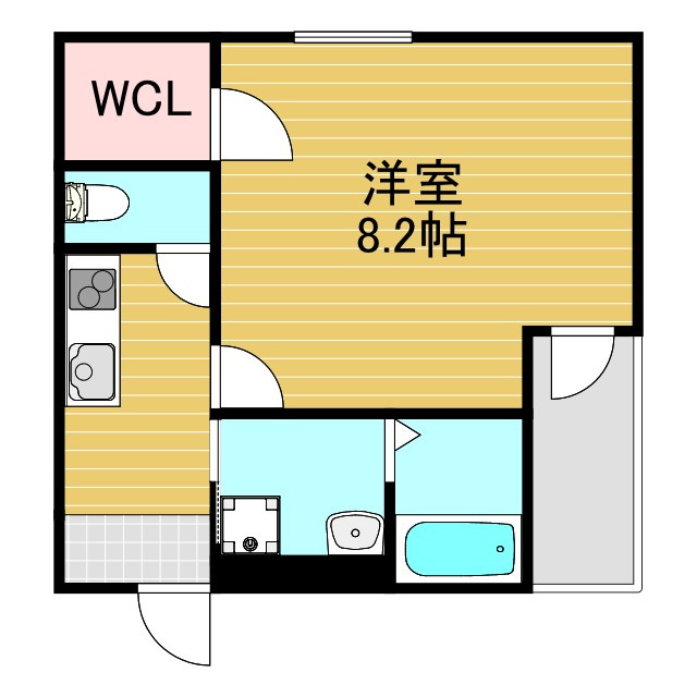 フジパレス西淡路3番館の間取り