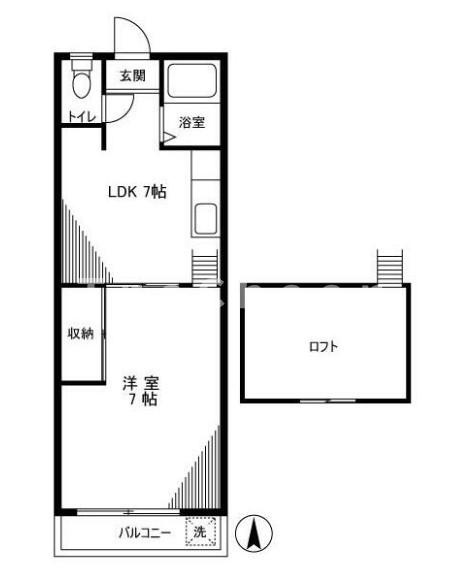 コーポ豊田の間取り