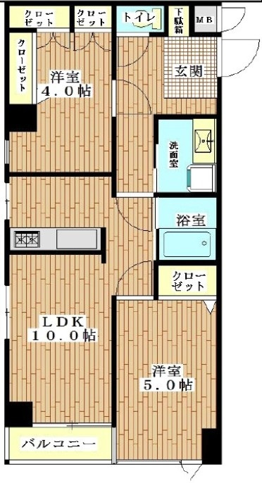 日神シルバーパレス鷺宮の間取り|間取りです。