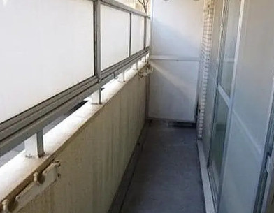 三桃マンションのバルコニー