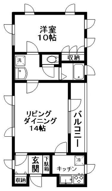 ウィスタリアヒルズＳ棟の間取り|間取りです。