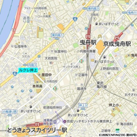 ルクレ押上の地図