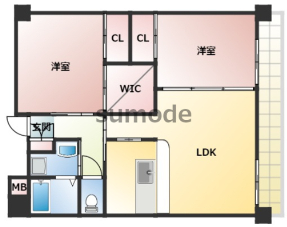 【間取り】 | AuroraCourt南摂津