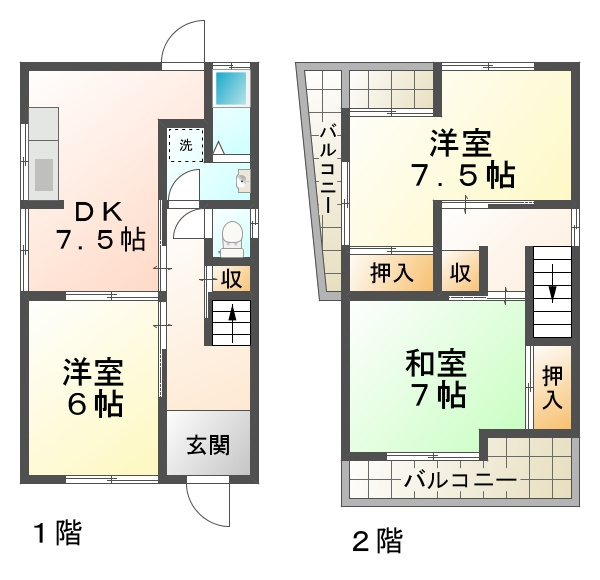 上高丸３丁目戸建の間取り