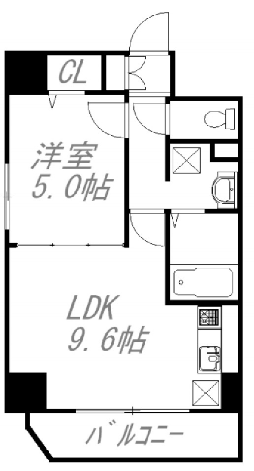 NJプレイスの間取り|間取り　1LDK