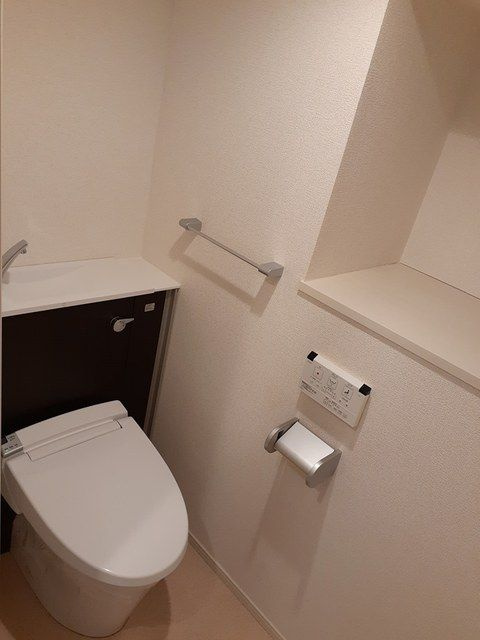 大和市林間１丁目の賃貸マンションのトイレ