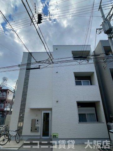 大阪市西淀川区歌島１丁目のアパートの外観