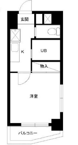 スカイコート日本橋浜町第２の間取り|間取りです。