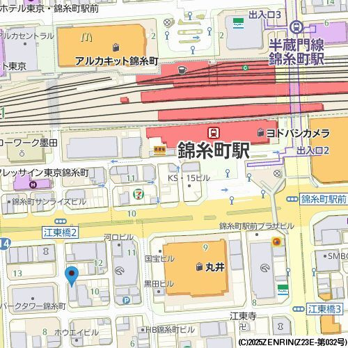ＨＦ錦糸町レジデンスの地図