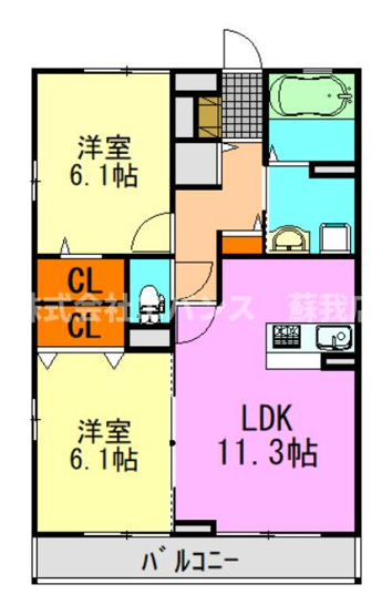 【間取り】 | エターナルセンチュリー伍番館