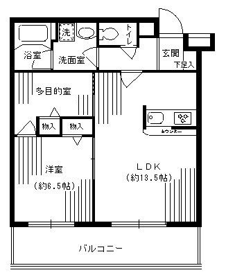 ルミエール妙蓮寺Ⅱの間取り|間取りです。